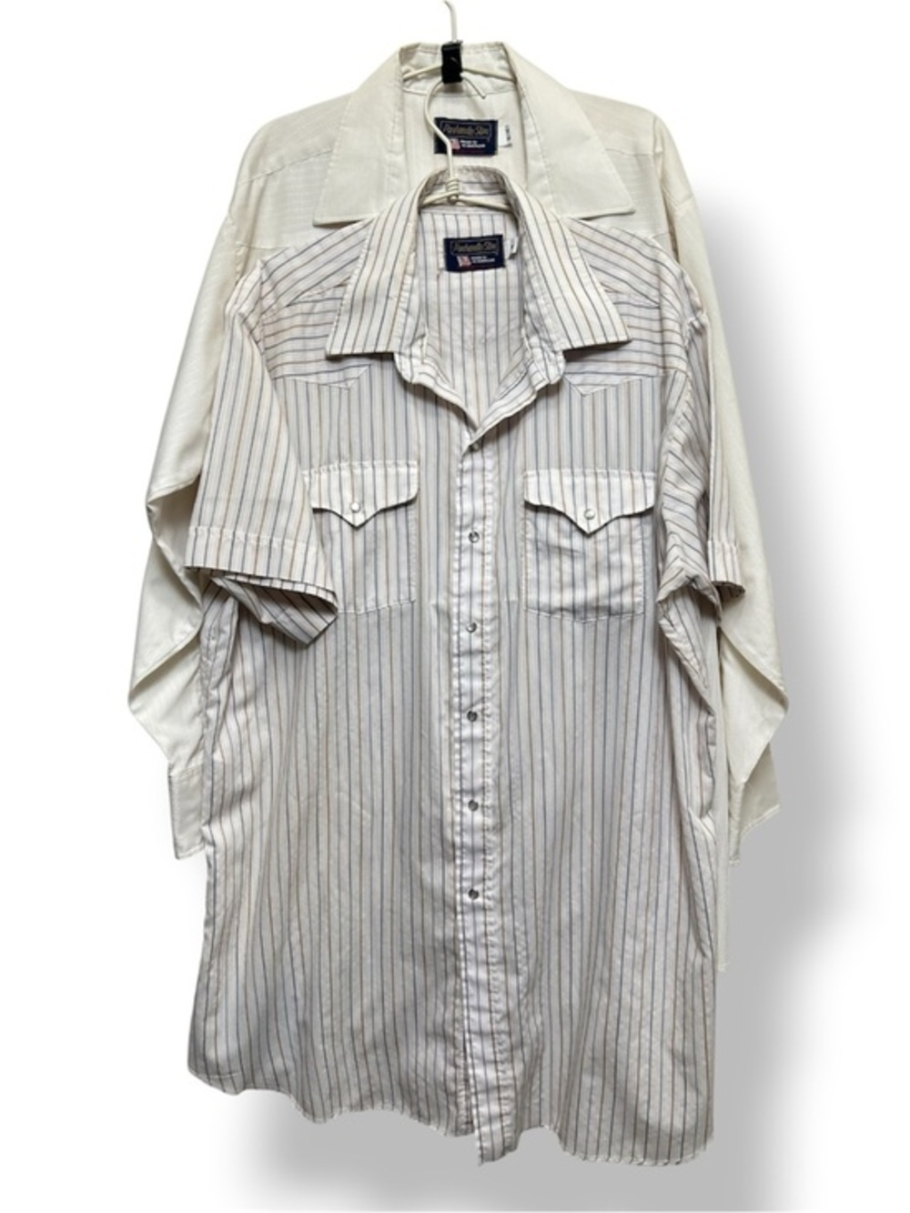Vintage Panhandle Slim Pearl Snap Western Shirt Bundle 18 XL 2 Cowboy Shirts